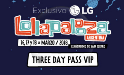 Entradas a Lollapalooza con Claro